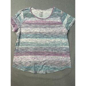 Sonoma The Everyday Tee XL Multicolored Round Neck Short Sleeve Shirt USED